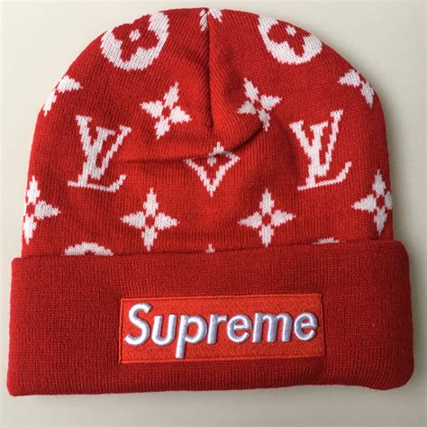 lv and supreme black beanie|supreme beanies.